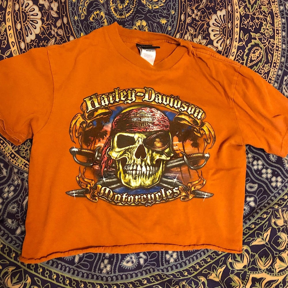 VINTAGE HARLEY DAVIDSON CROP TEE